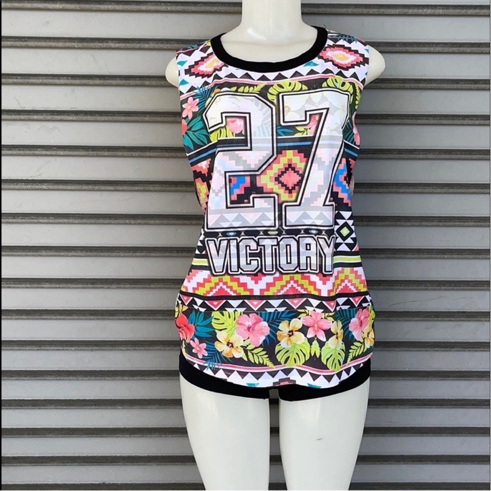 Love Culture Multicolor Graphic Tank Top
